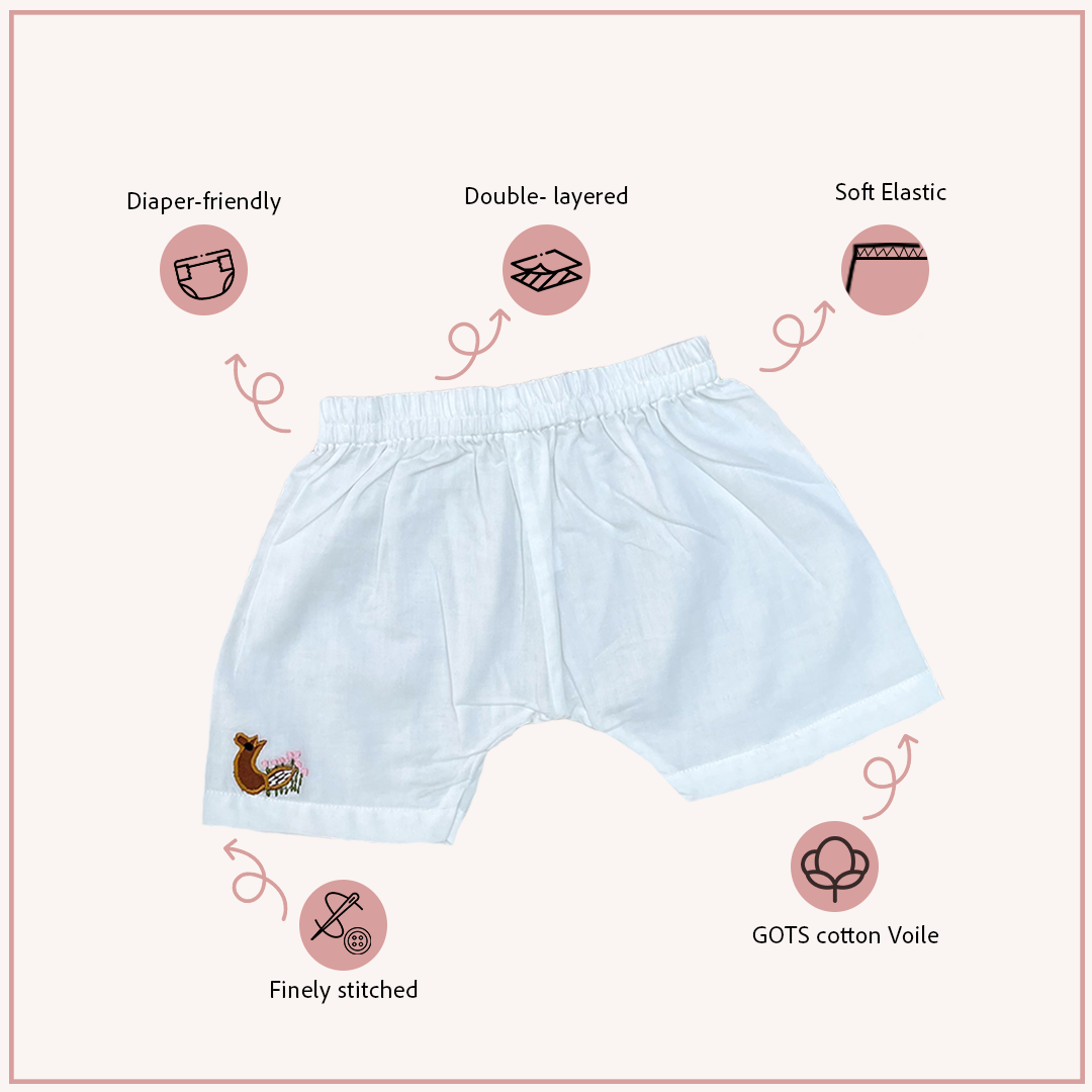 Organic Cotton Fox Shorts