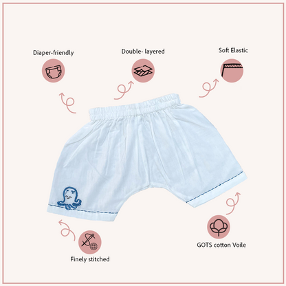 Organic Cotton Octopus Shorts