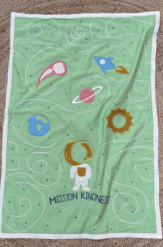 Mission Kindness- Patch Work Dohar (Green)