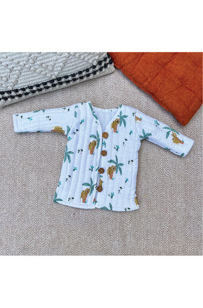The Monkeying Around Muslin Jacket for Kids