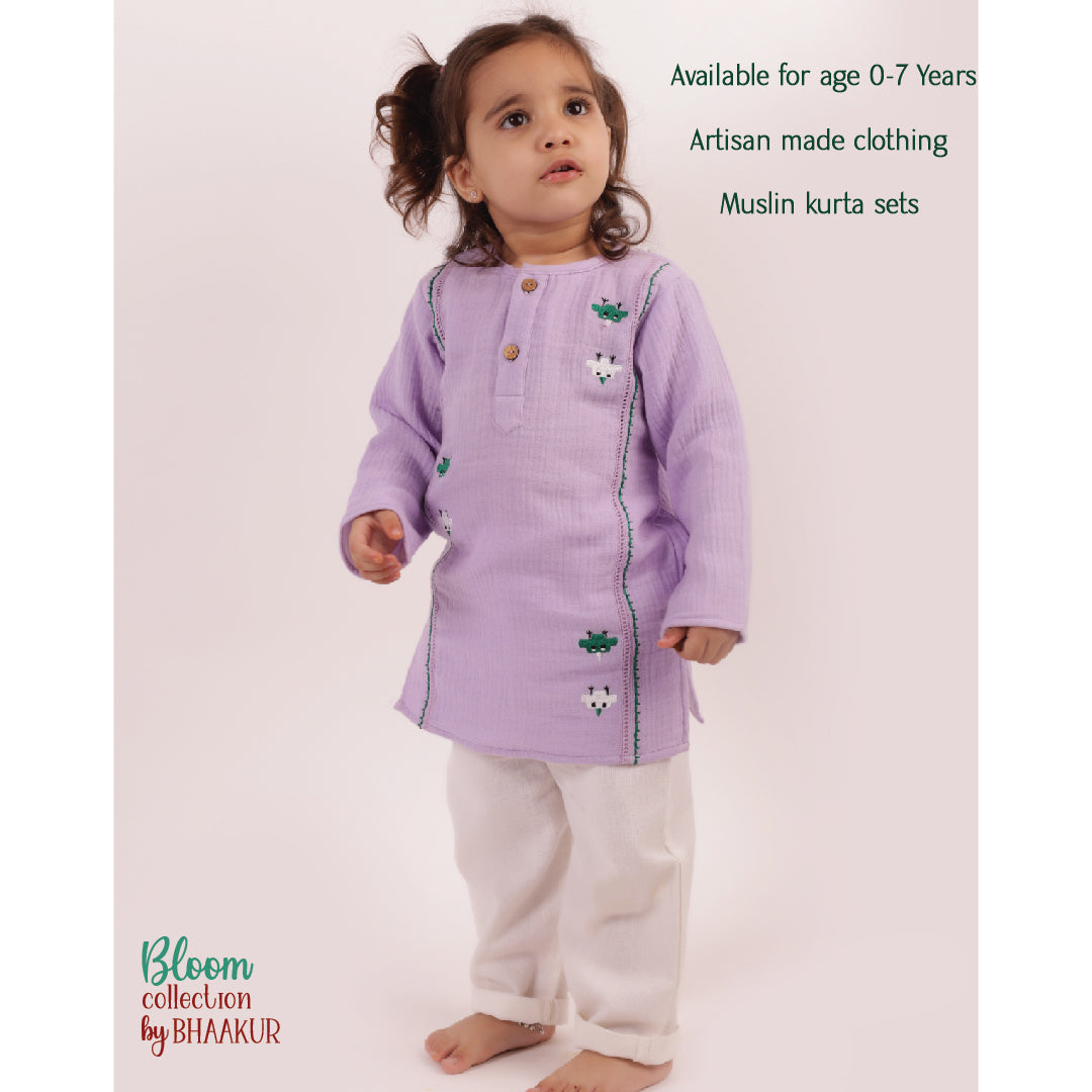 Dancing Birdies Kurta set