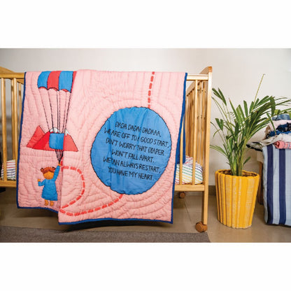 Parachute Lullaby Quilt-Dad (Pink)