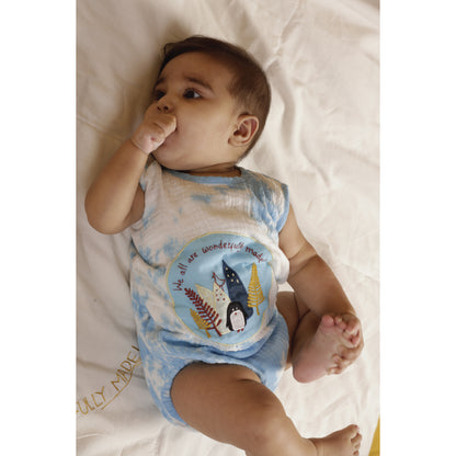 Tie-Dye Penguin Muslin Onesie