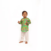 Organic Cotton Unisex Spring Floral Kurta Set