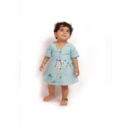 Organic Cotton Frock| Infants and Toddlers| Penguin Print