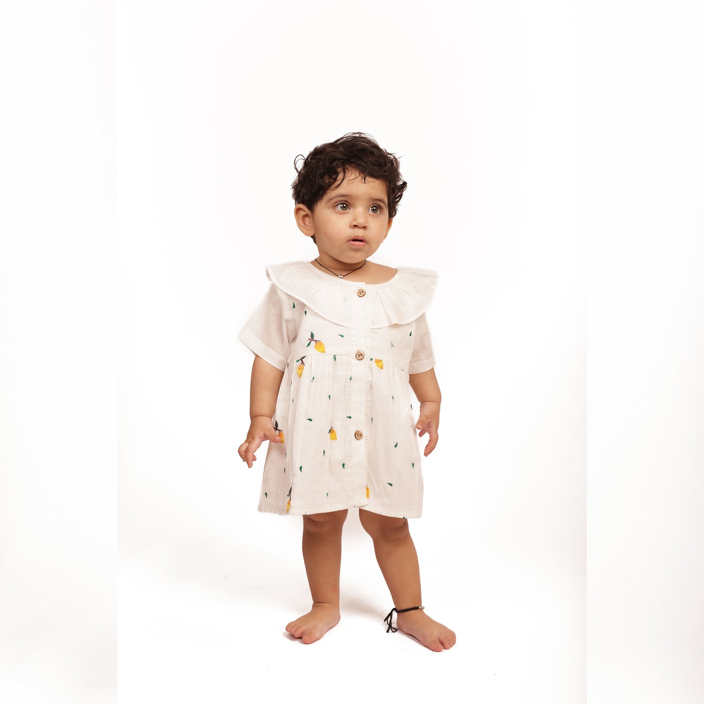 Organic cotton embroidered frock for infants, toddlers and kids- perfect for festive occasions