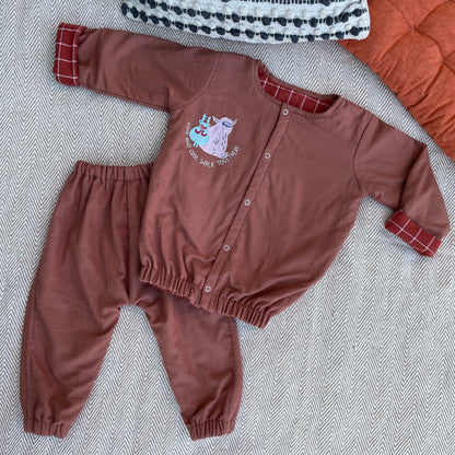Kind and cool monster Winter Co-ord Set