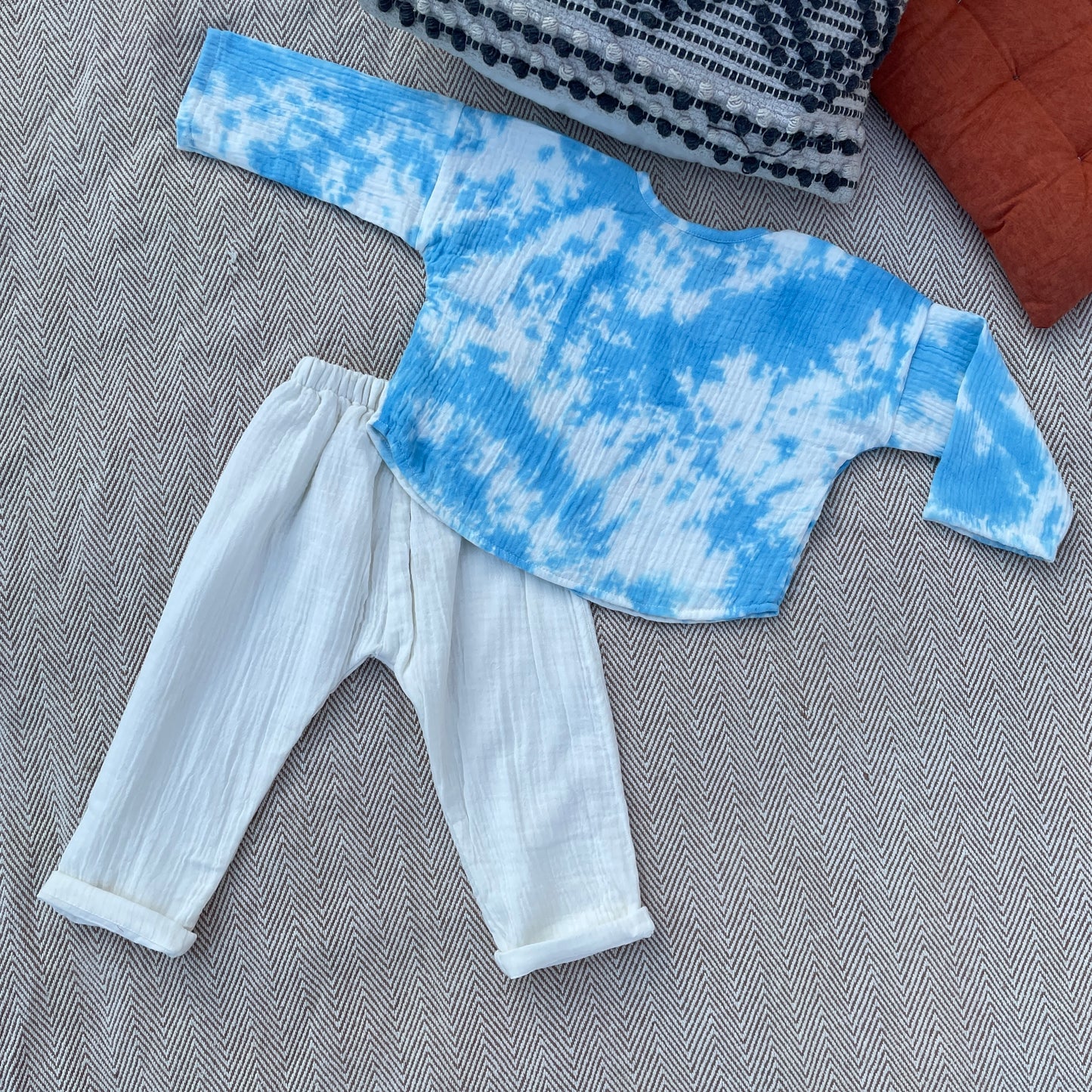 Tie-Dye Crinkled Muslin Co-ord